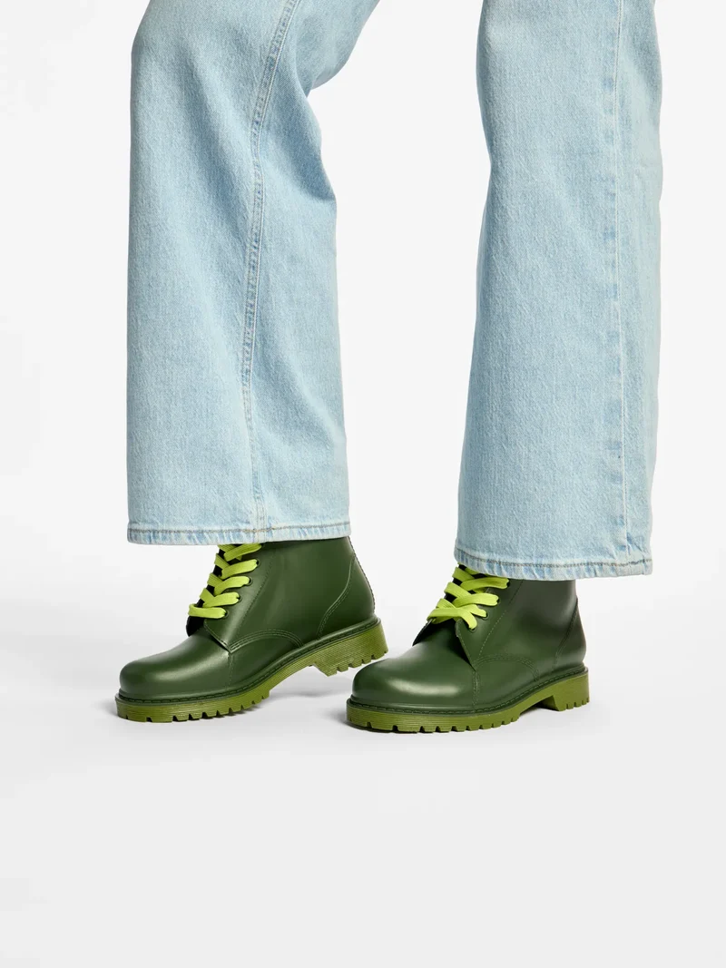 Zederngrüne Regenstiefel für Frauen