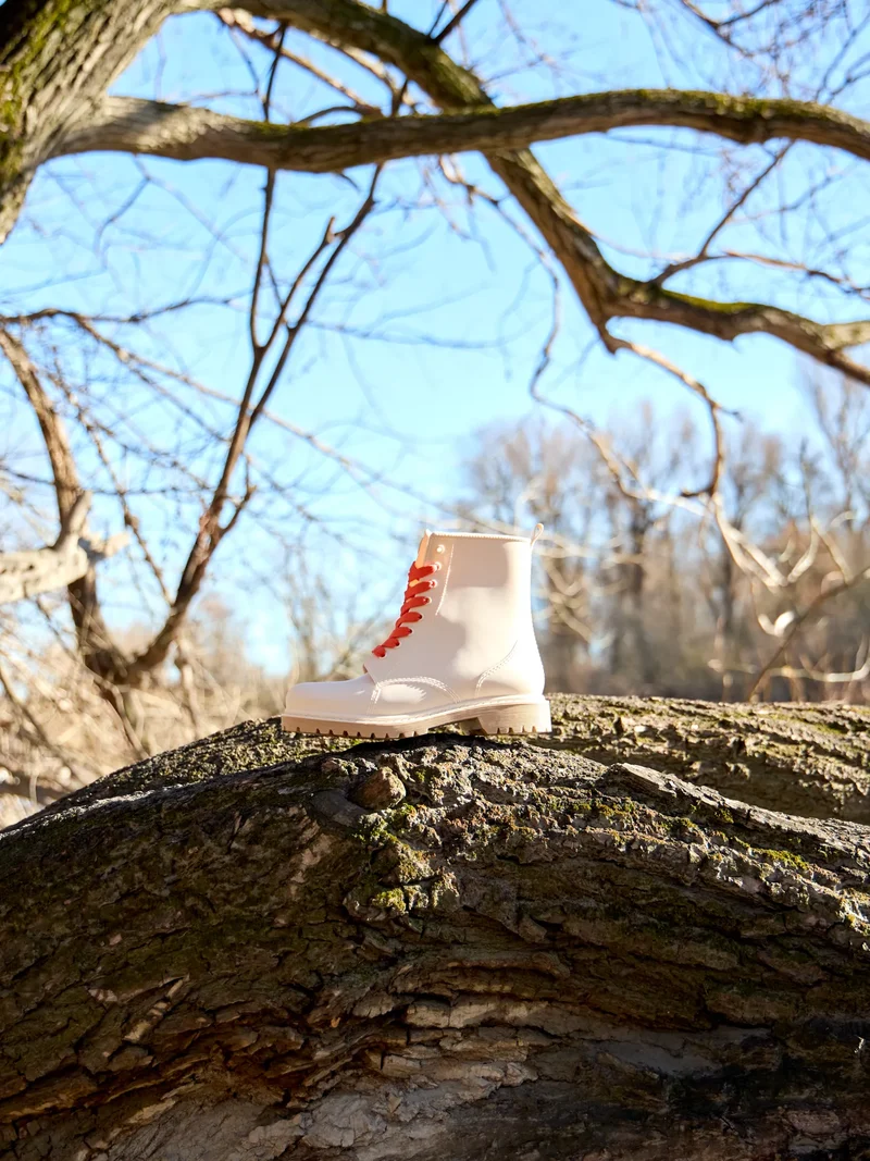 Beige Regenstiefel für Frauen