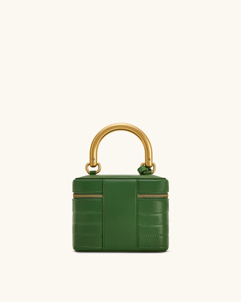 Evelyn Gesteppte Box-Henkeltasche - Grün