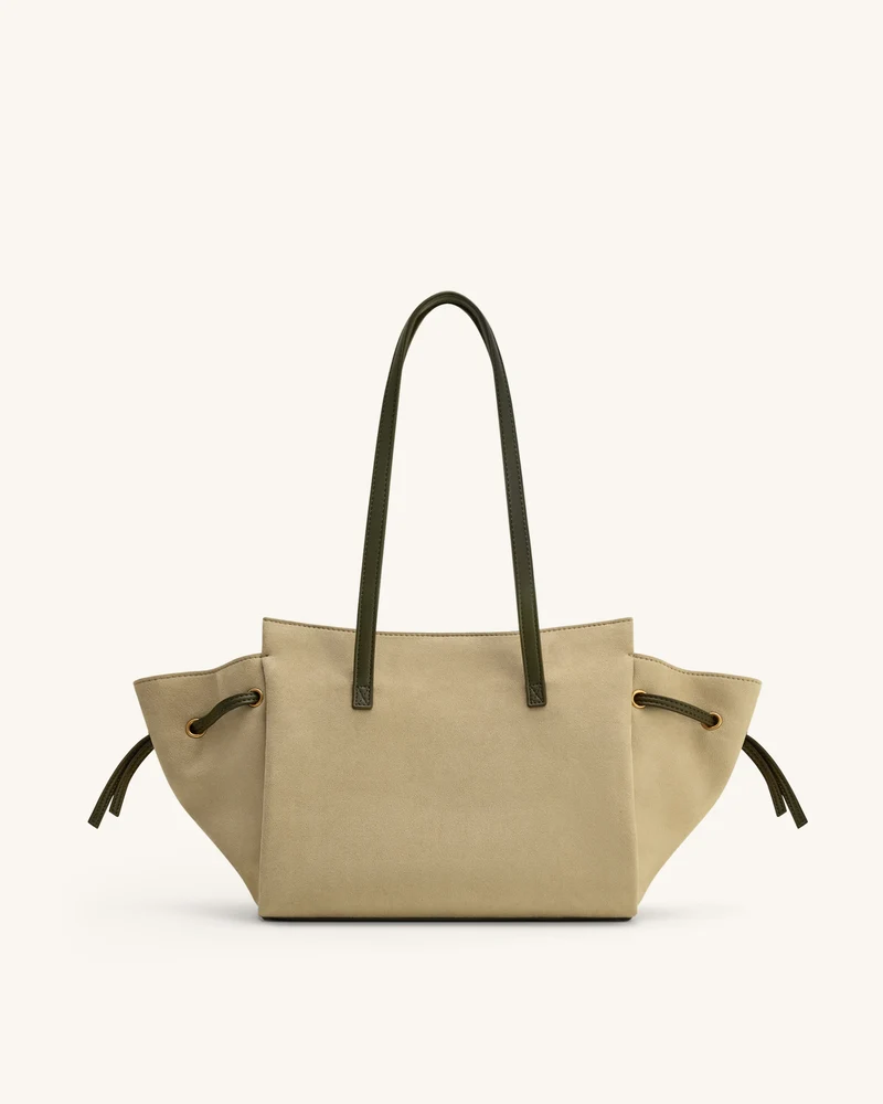 Linda Kunstwildleder Tote Bag - Grün