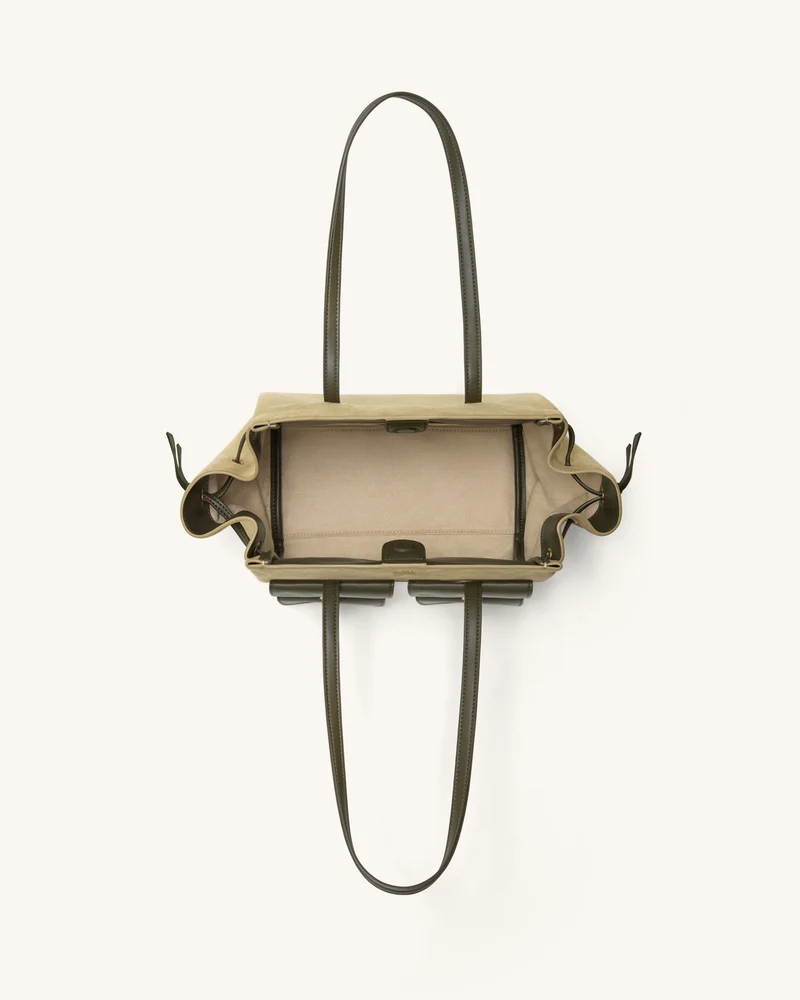 Linda Kunstwildleder Tote Bag - Grün