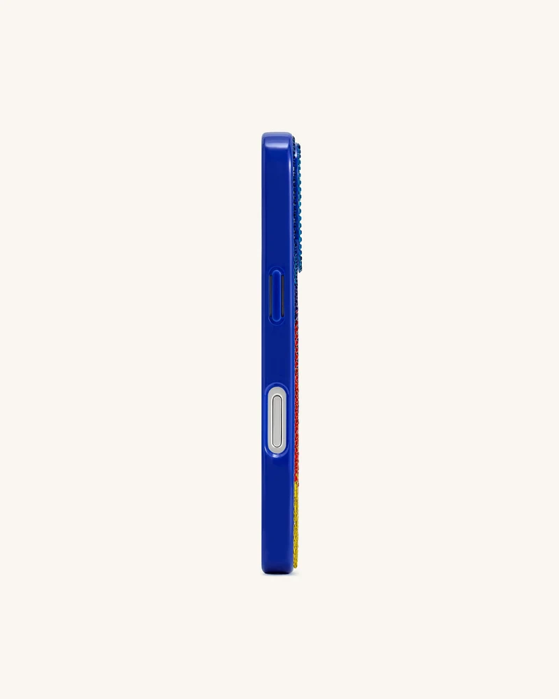 Phone-Hülle mit Flammenmuster – Mehrfarbig Blau