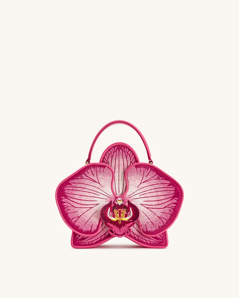 Flora orchideenförmige Henkeltasche – Rosa