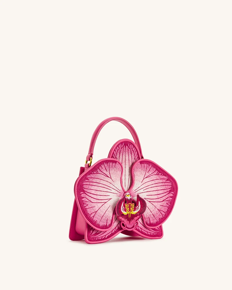 Flora orchideenförmige Henkeltasche – Rosa
