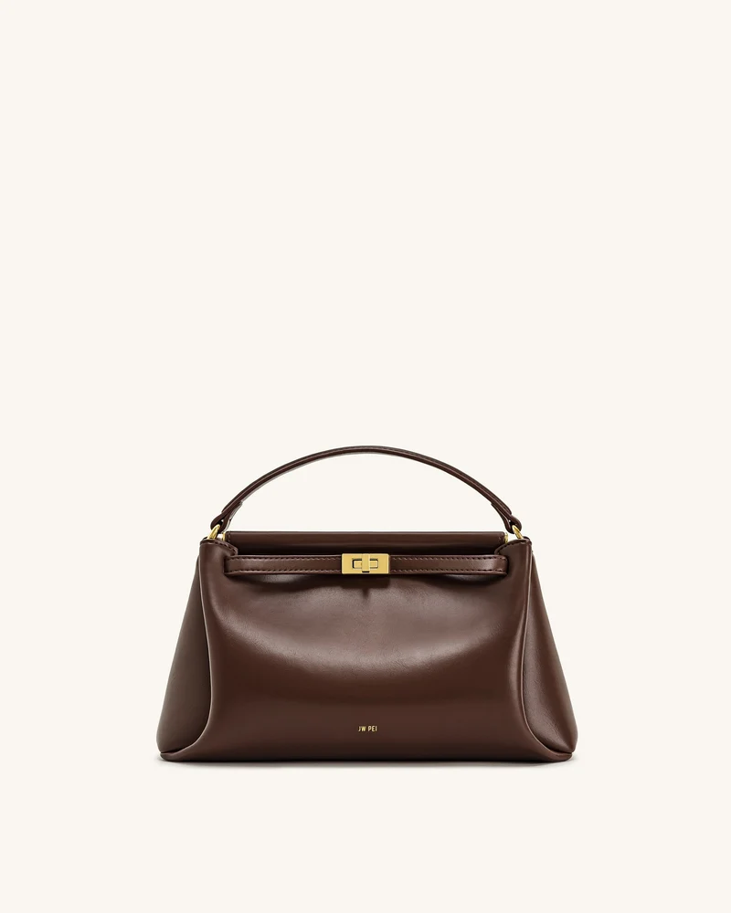 Carmen Handtasche mit Henkel – Rotbraun