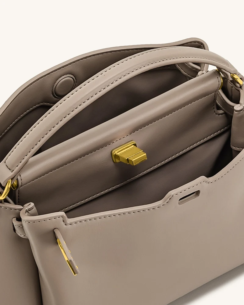 Carmen Handtasche mit Henkel – Apricot