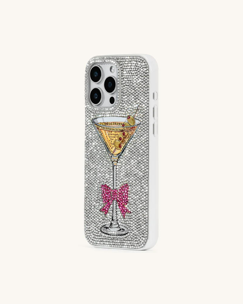 Sparkling Martini Handyhülle – Bunt/Weiß