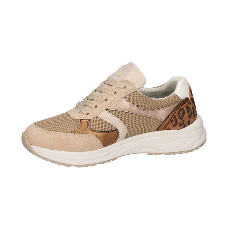 Waldläufer damesneaker - Beige/Leopard