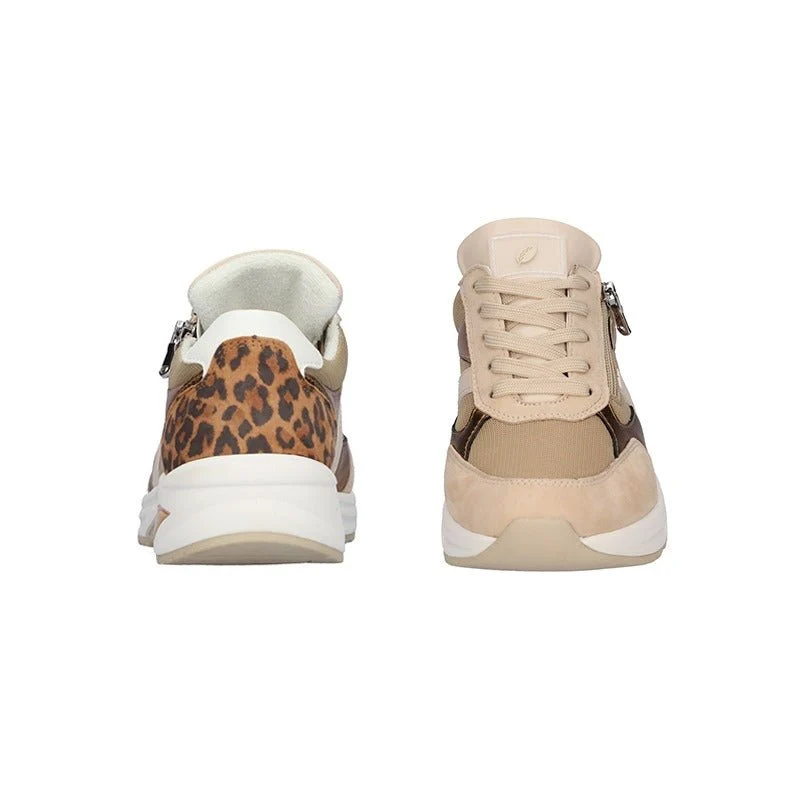 Waldläufer damesneaker - Beige/Leopard