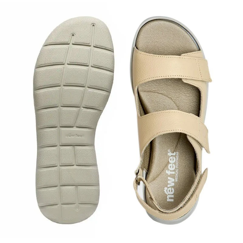 New Feet damesandal - Sand