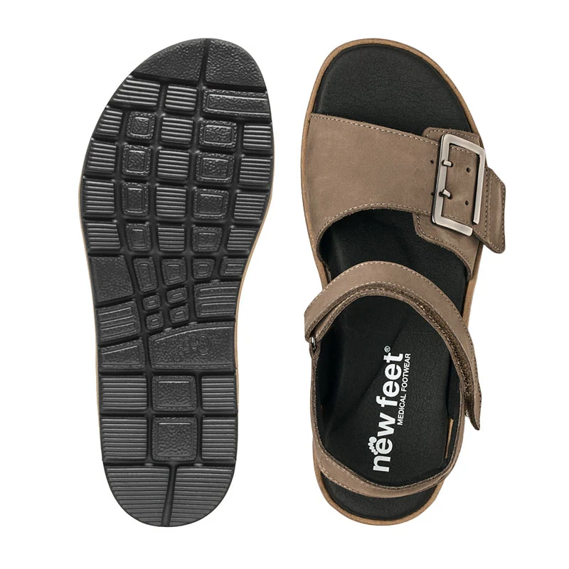 New Feet damesandal - Brun