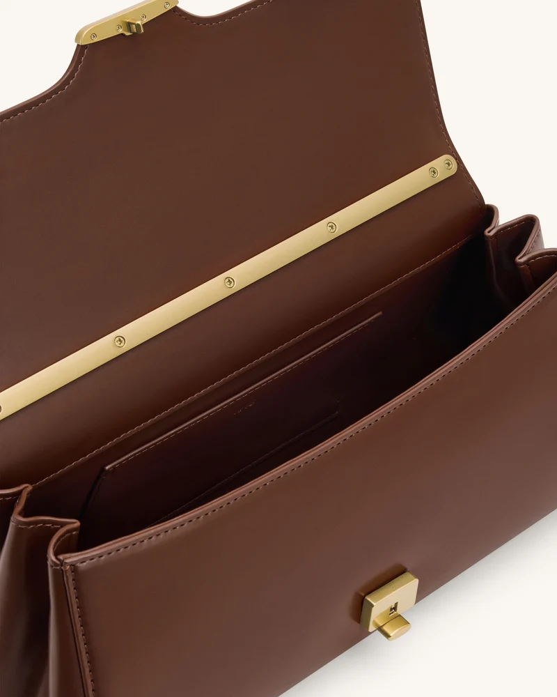 Eloise Schultertasche - Tiefbraun