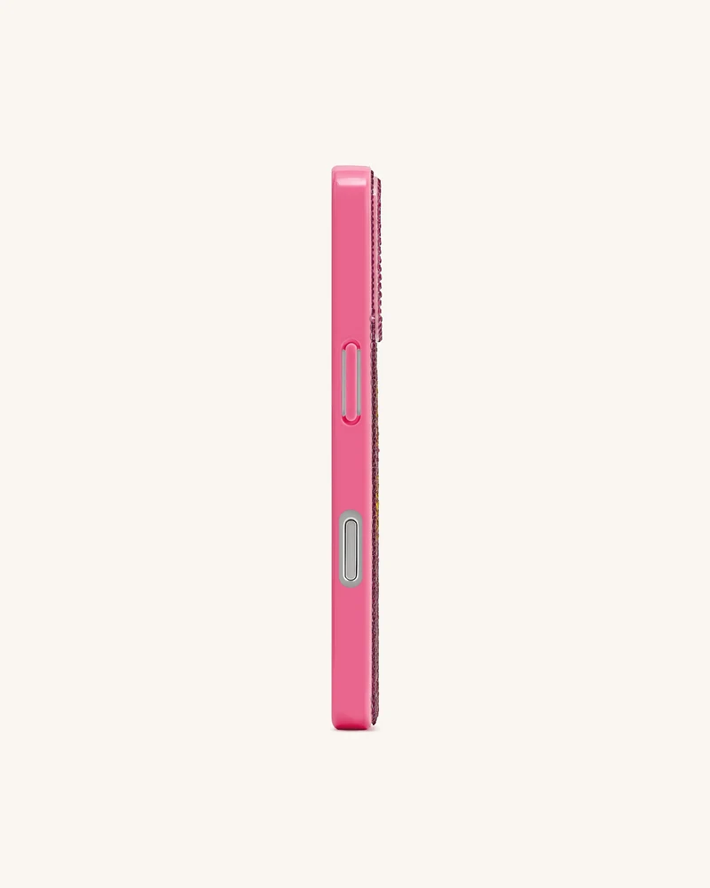 iPhone-Hülle mit Strass "So What" – Rosa
