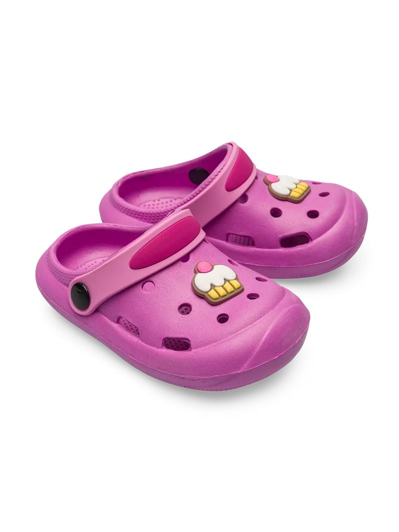 Violette Clog-Sandalen für Kinder