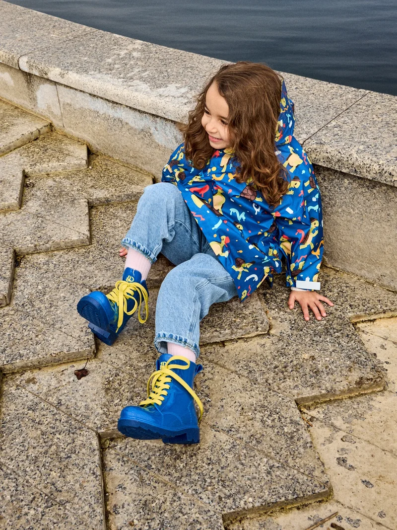 Lustiger Regenmantel für Kinder Schildkröte die Künstlerin