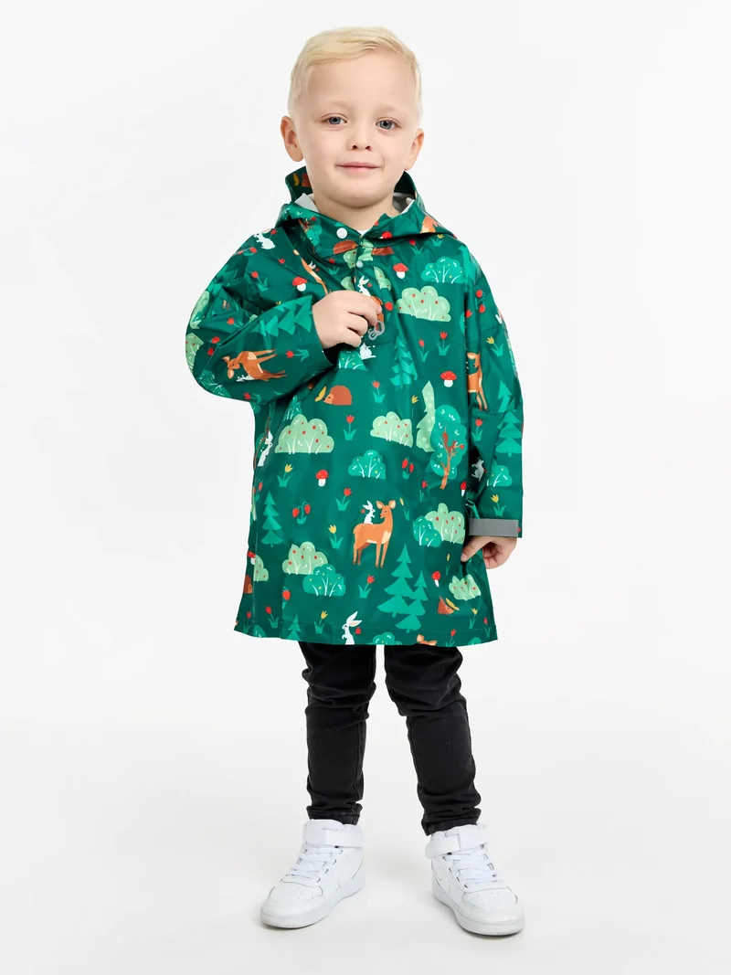 Lustiger Regenmantel für Kinder Waldfreunde