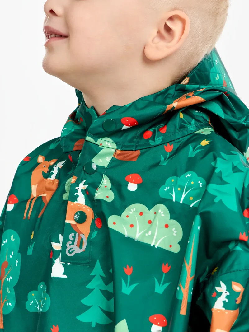 Lustiger Regenmantel für Kinder Waldfreunde