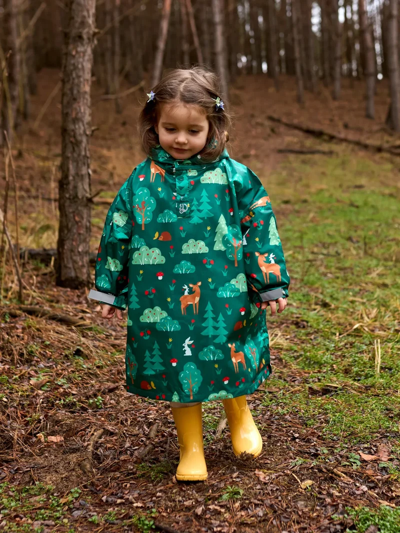 Lustiger Regenmantel für Kinder Waldfreunde