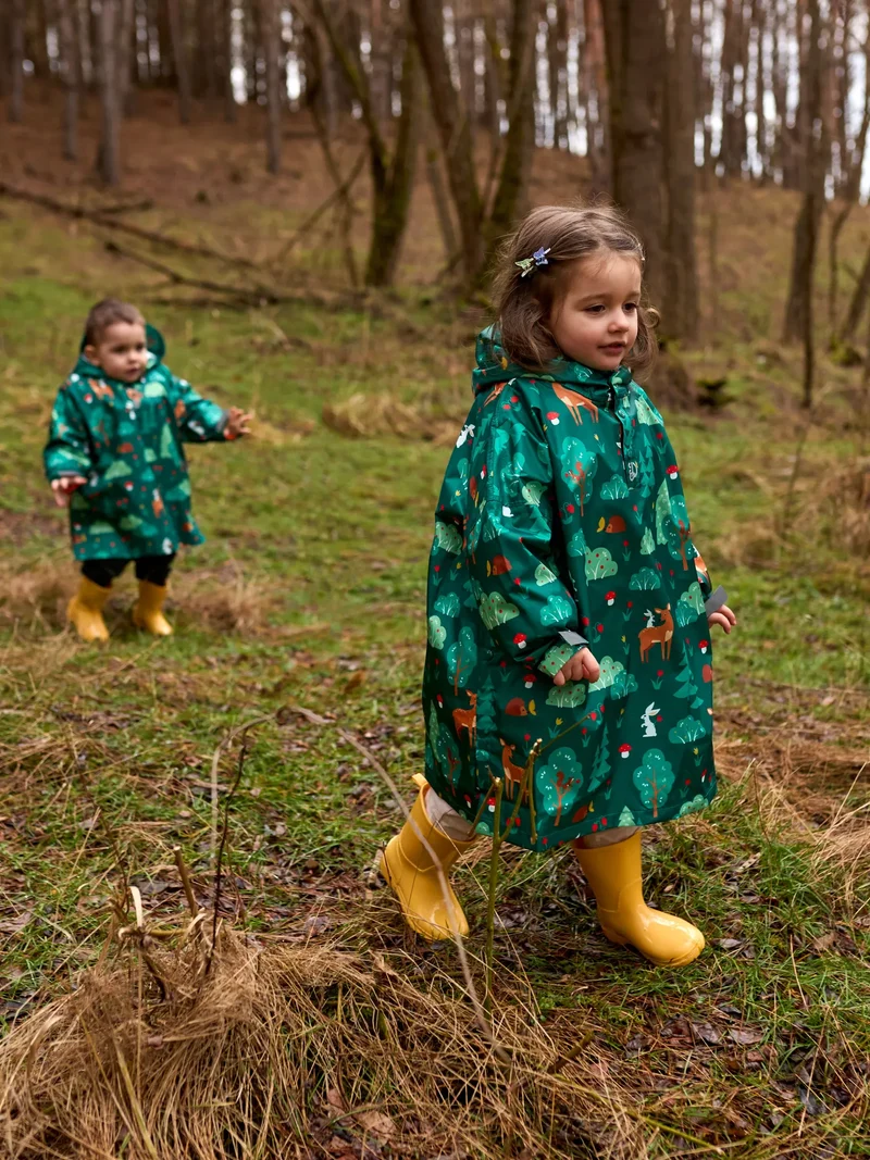 Lustiger Regenmantel für Kinder Waldfreunde