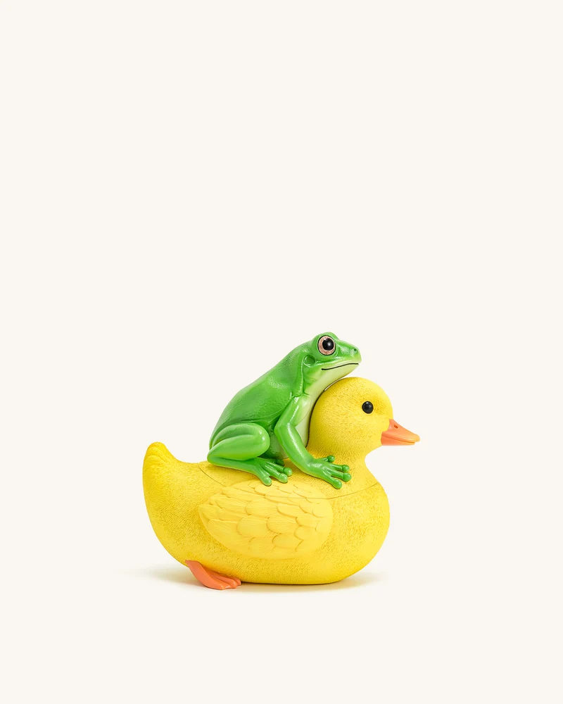 Frosch und Enten Tasche - Grün/Gelb