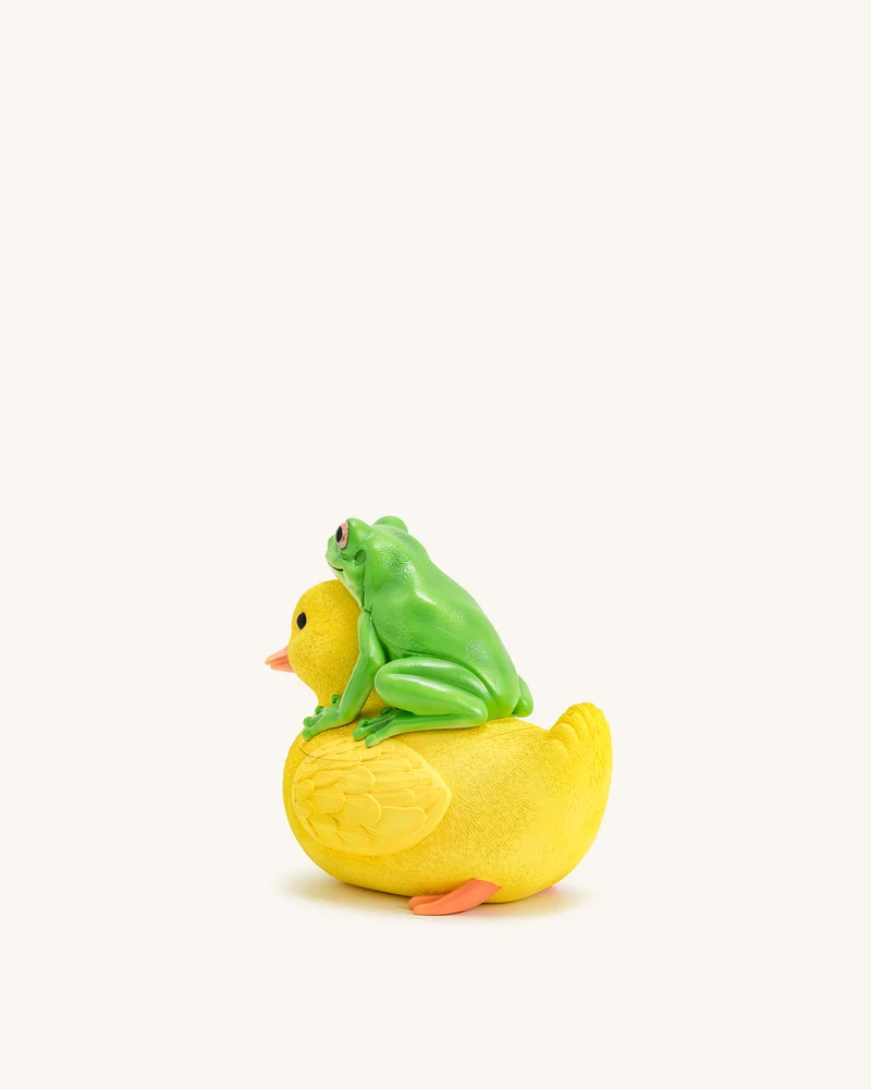 Frosch und Enten Tasche - Grün/Gelb