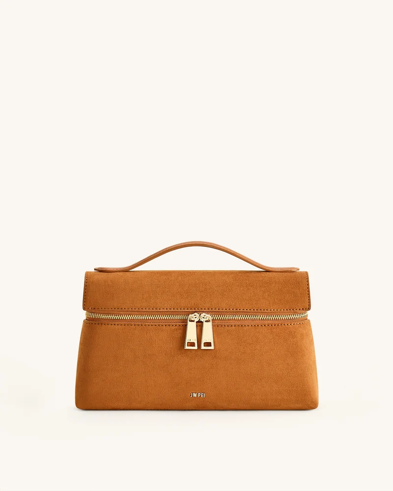Thea Handtasche aus Kunstwildleder – Kamel