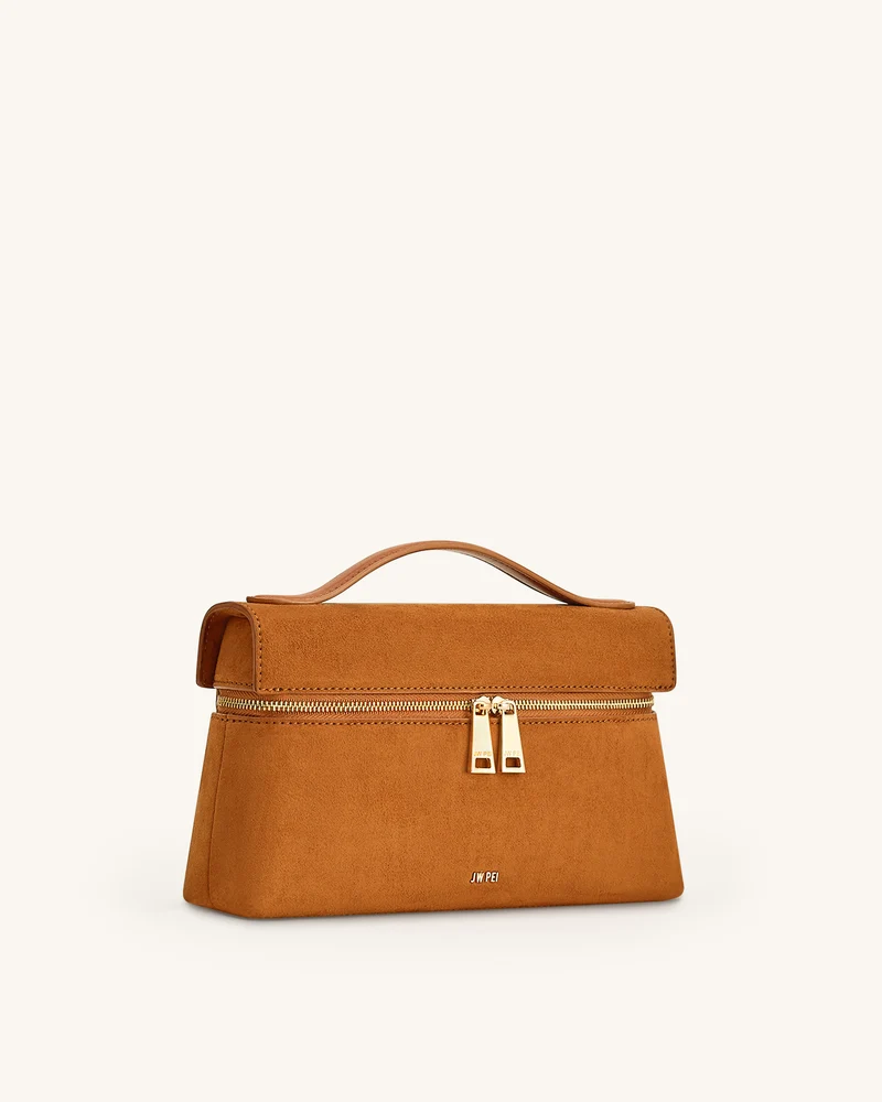 Thea Handtasche aus Kunstwildleder – Kamel