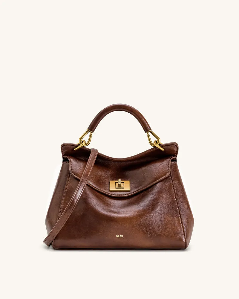 Lucia Klassische Handtasche – Kaffeebraun