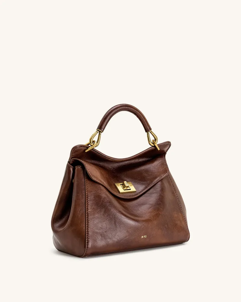 Lucia Klassische Handtasche – Kaffeebraun