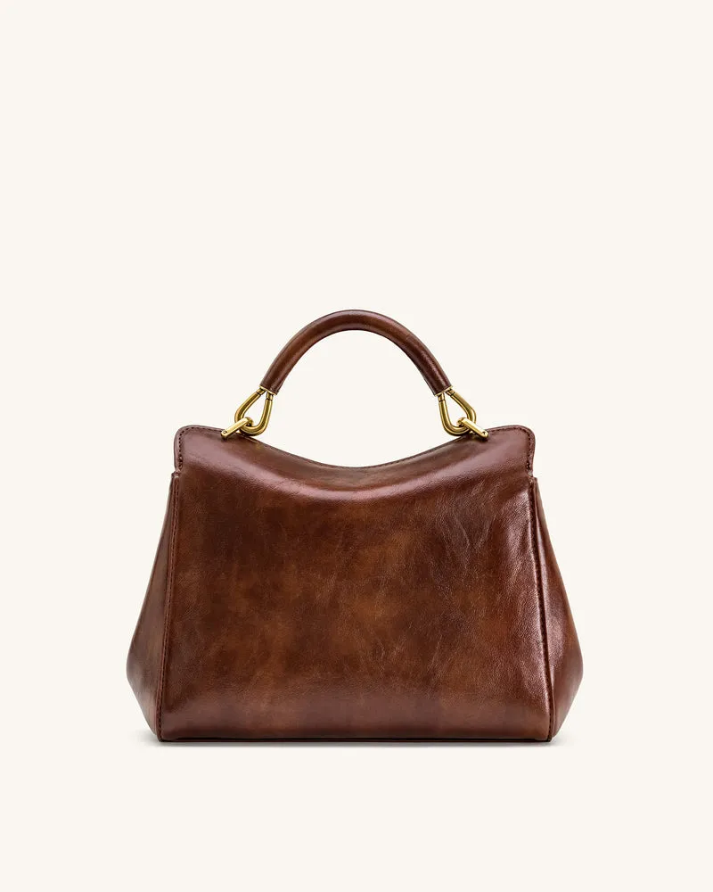 Lucia Klassische Handtasche – Kaffeebraun