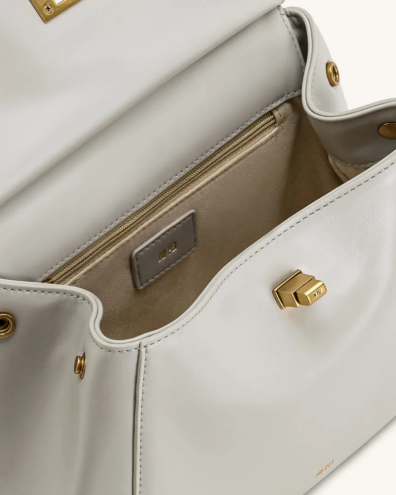 Lucia Klassische Handtasche – Hellgrau