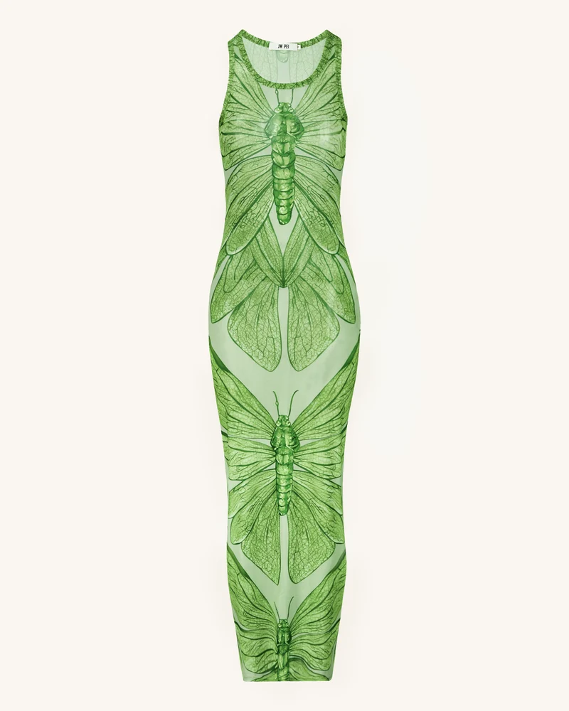 Dragonfly Axis Tank Mesh Kleid – Grün