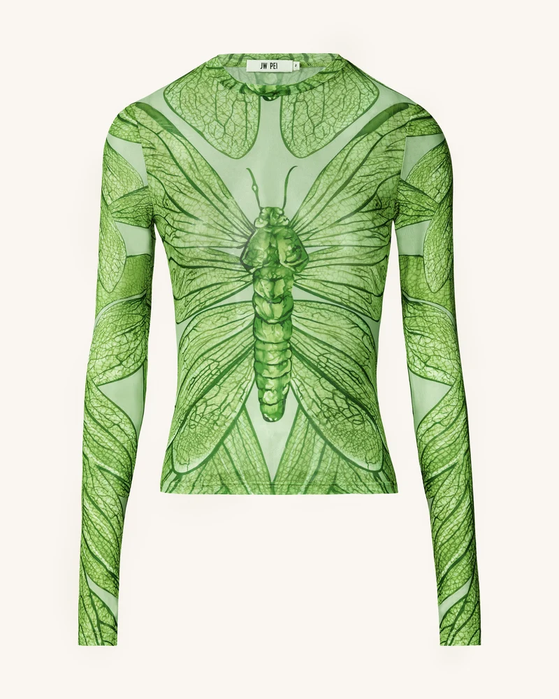 Dragonfly Vein Transparentes Top – Grün
