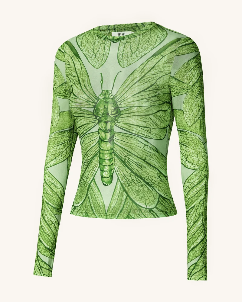 Dragonfly Vein Transparentes Top – Grün