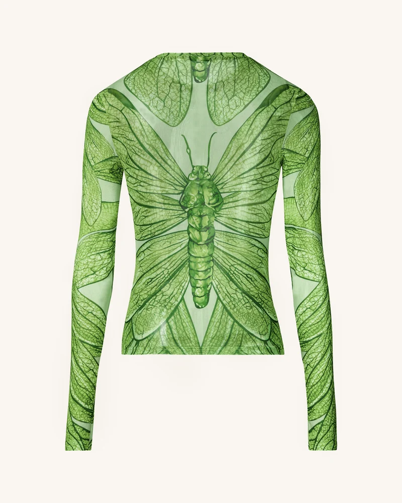 Dragonfly Vein Transparentes Top – Grün