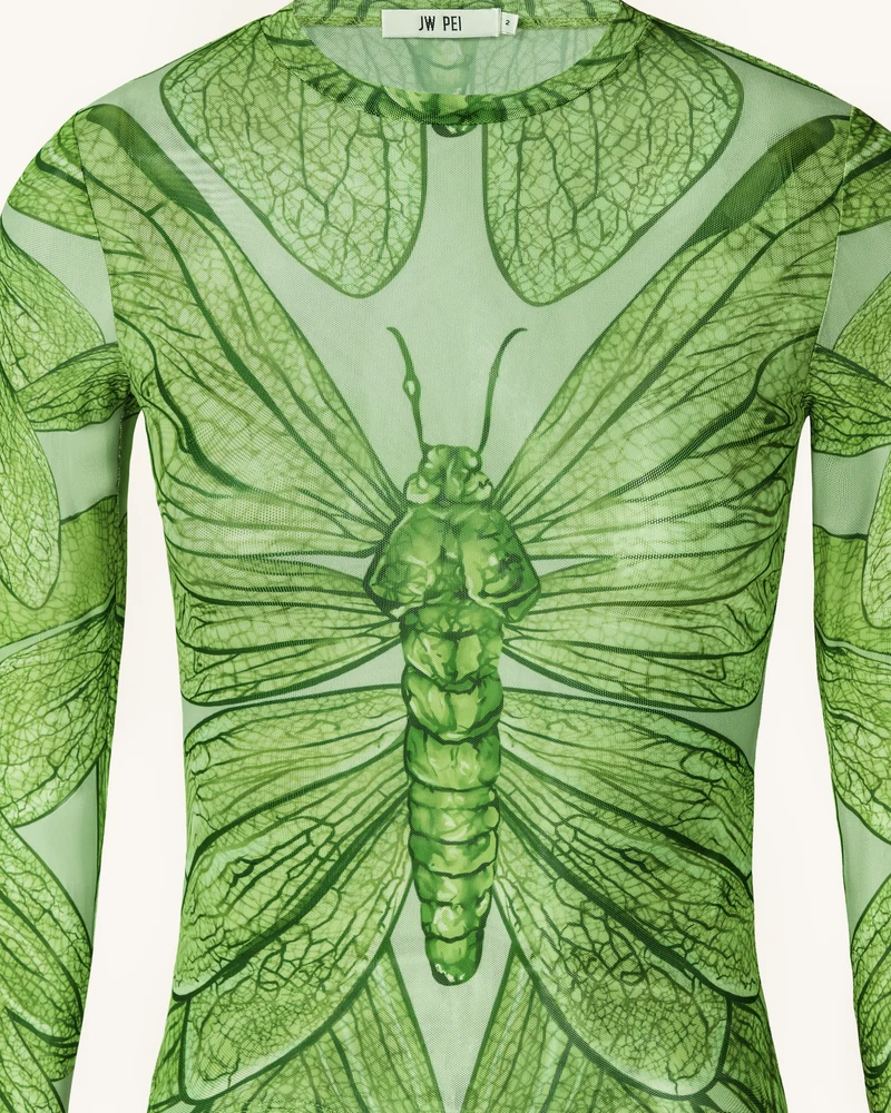 Dragonfly Vein Transparentes Top – Grün