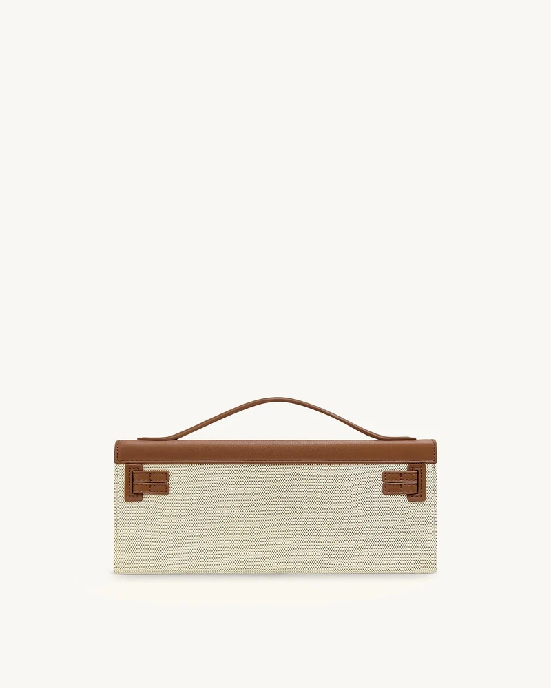 Bria Strukturierte Henkeltasche – Schwarzes Canvas