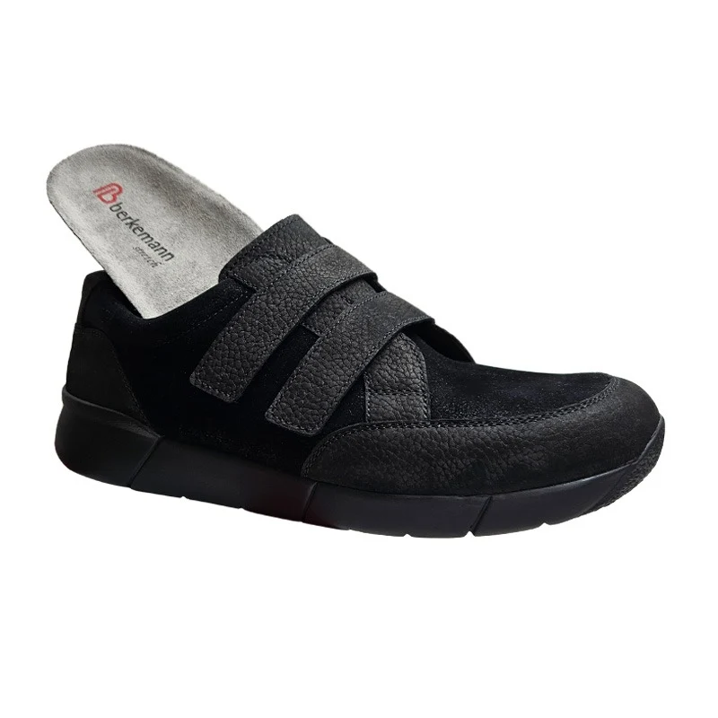 Berkemann herresko med velcro - Sort