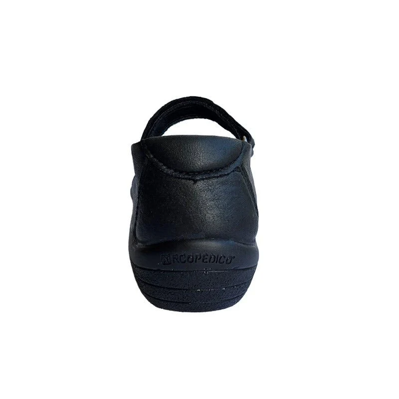 Arcopedico ballerina med velcro - Sort