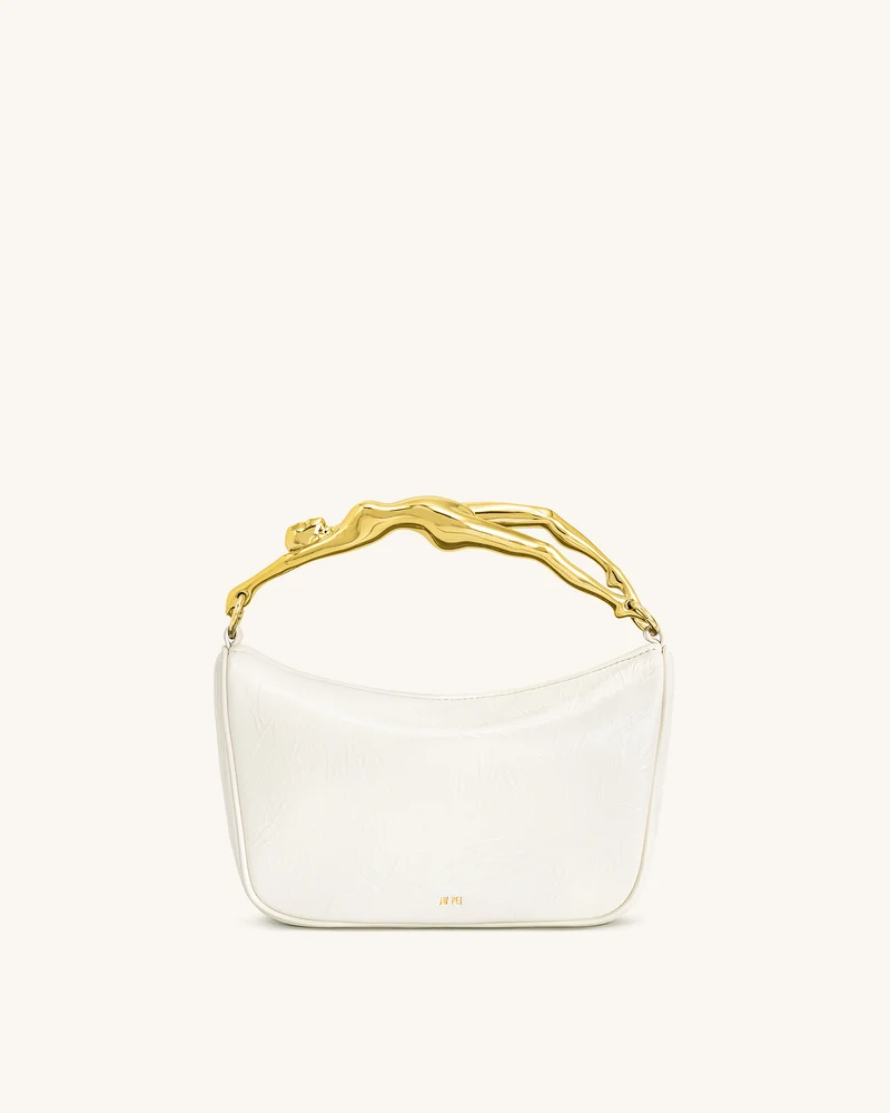 Jenny Handtasche mit Griff in Menschform – Weiß