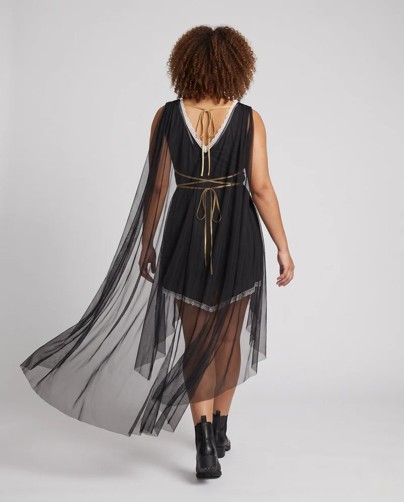 Damen elegantes Kostümkleid mit transparenten Akzenten Nord Taschen