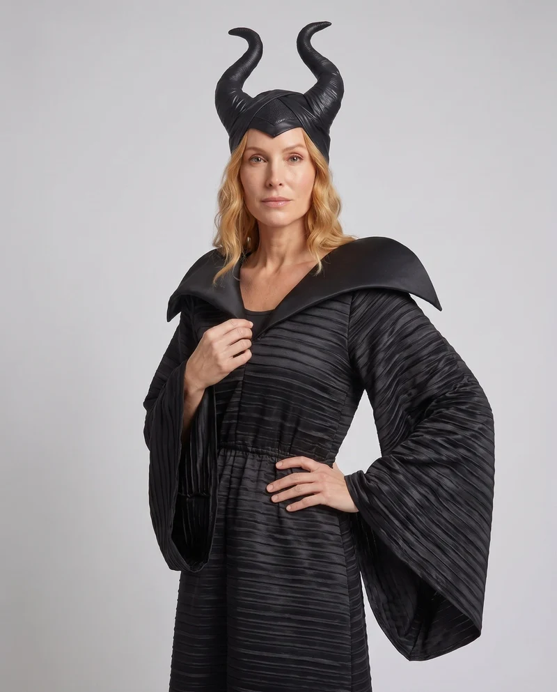 Damen Elegantes und mystisches Kostüm mit schimmernden Stoff und edlen Accessoires Nord Taschen