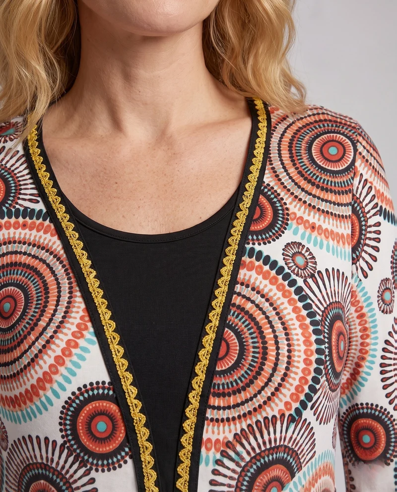Damen Festival-Outfit mit weitem Schlag und glänzenden Verzierungen Nord Taschen