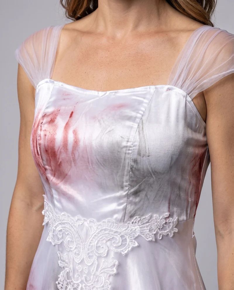 Damen Gruseliges Hochzeitskleid mit Spitzen-Details Nord Taschen