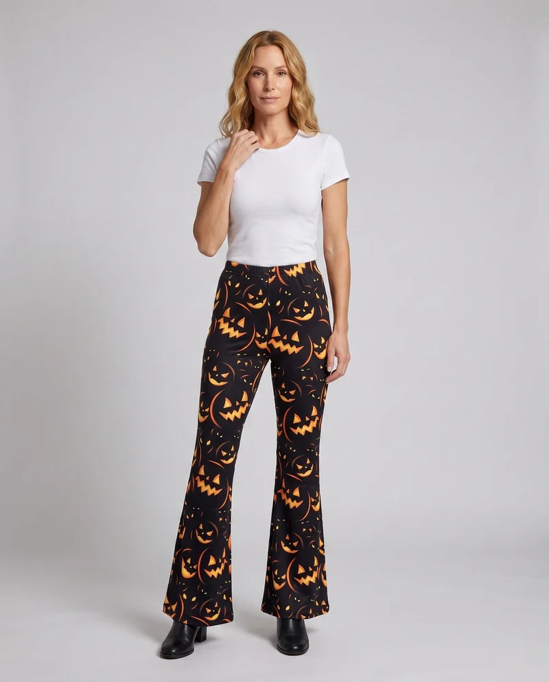 Damen Halloween-Hose mit schaurigem Motiv Nord Taschen