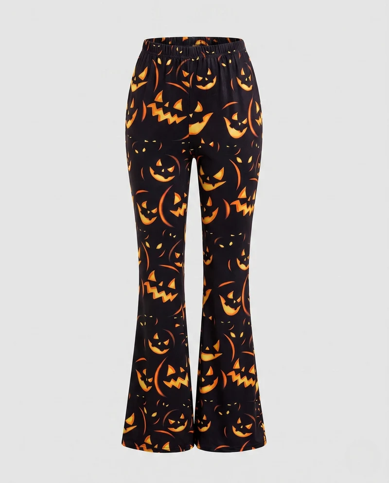 Damen Halloween-Hose mit schaurigem Motiv Nord Taschen