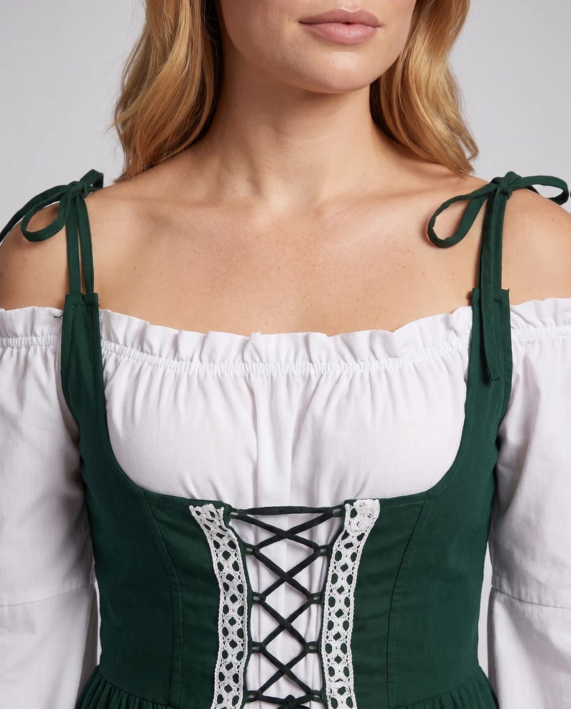 Damen historisches Gewand mit raffinierten Schnürdetails Nord Taschen