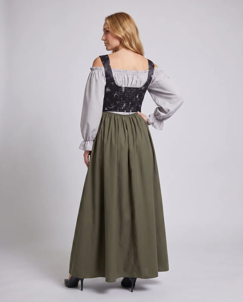 Damen historisches Landhauskleid Nord Taschen