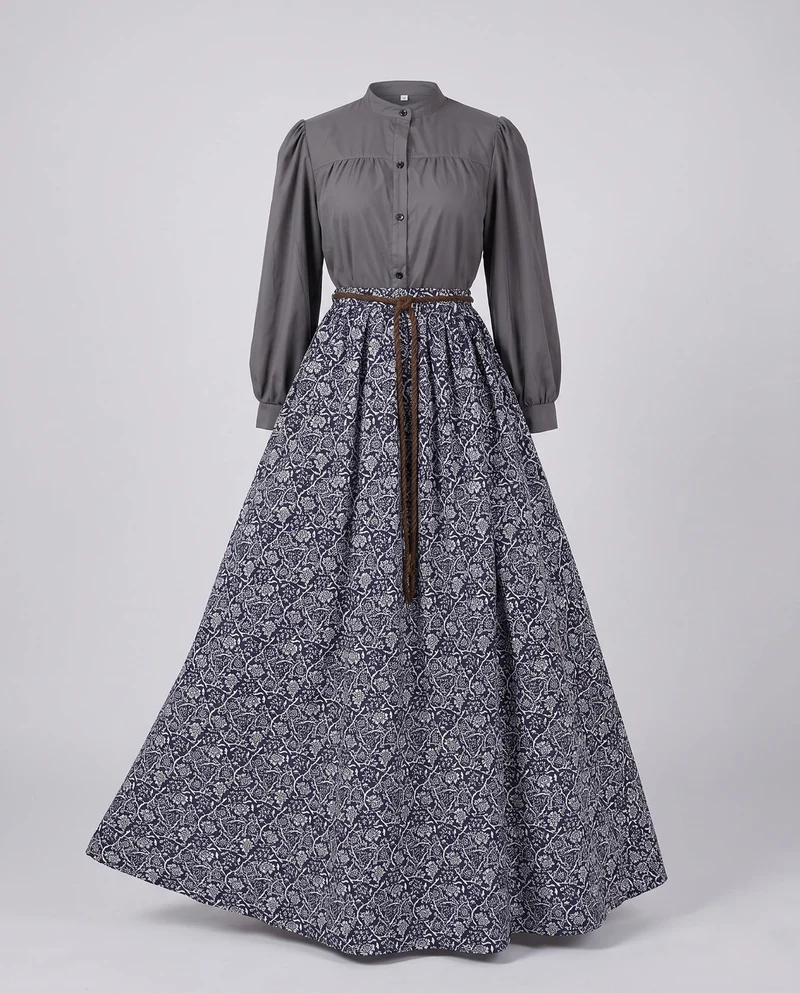Damen historisches Landhauskleid Nord Taschen