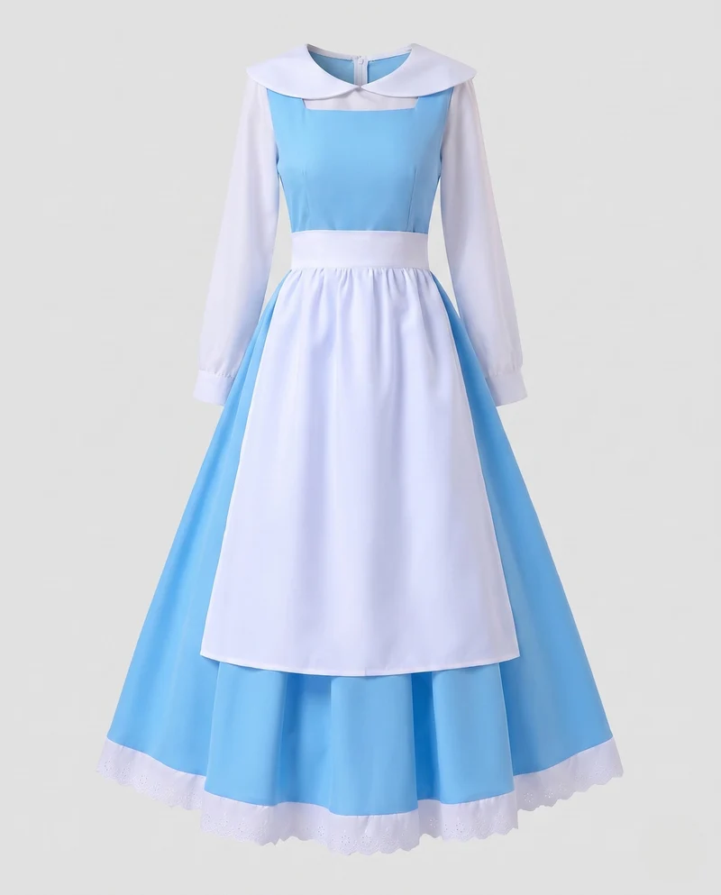 Damen historisches Märchenkleid Nord Taschen